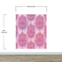 Papel tapiz de mandala floral de gran tamaño para pared. Mural de pared autoadhesivo con diseño de adornos en rosa y morado. N.º 6384