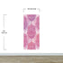 Papel tapiz de mandala floral de gran tamaño para pared. Mural de pared autoadhesivo con diseño de adornos en rosa y morado. N.º 6384