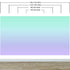 Mural de pared en colores pastel. Diseño de papel tapiz con combinación de colores degradados de turquesa a morado ciruela. N.º 6385