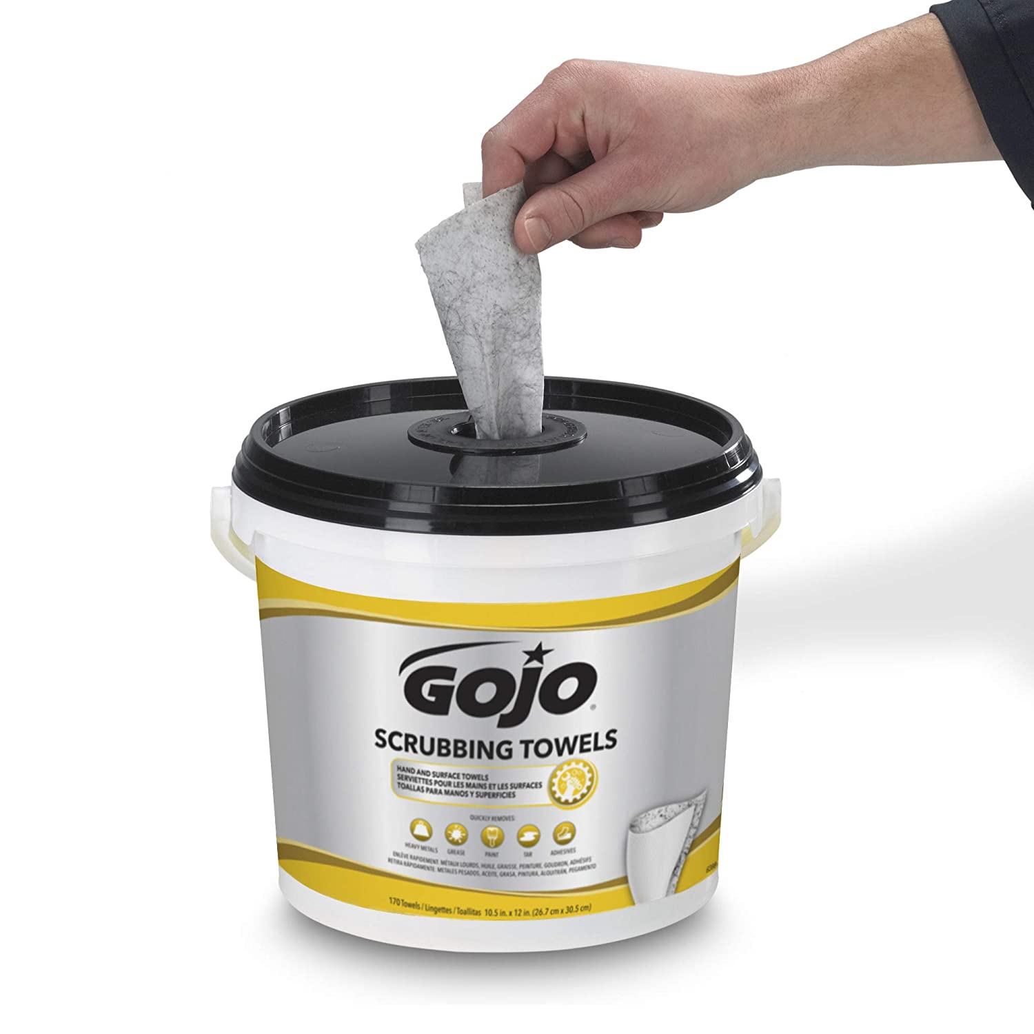 Toallas de fregado GOJO®, cubo de 170 unidades, paquete de 2 | 6398-02