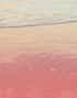 Mural de pared con puesta de sol en colores pastel sobre el horizonte del océano. Papel tapiz autoadhesivo con temática de playa. N.º 6400