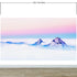 Mural de pared con vista a la montaña en colores pastel sobre las nubes. Papel tapiz autoadhesivo o mural de pared extraíble. N.º 6402