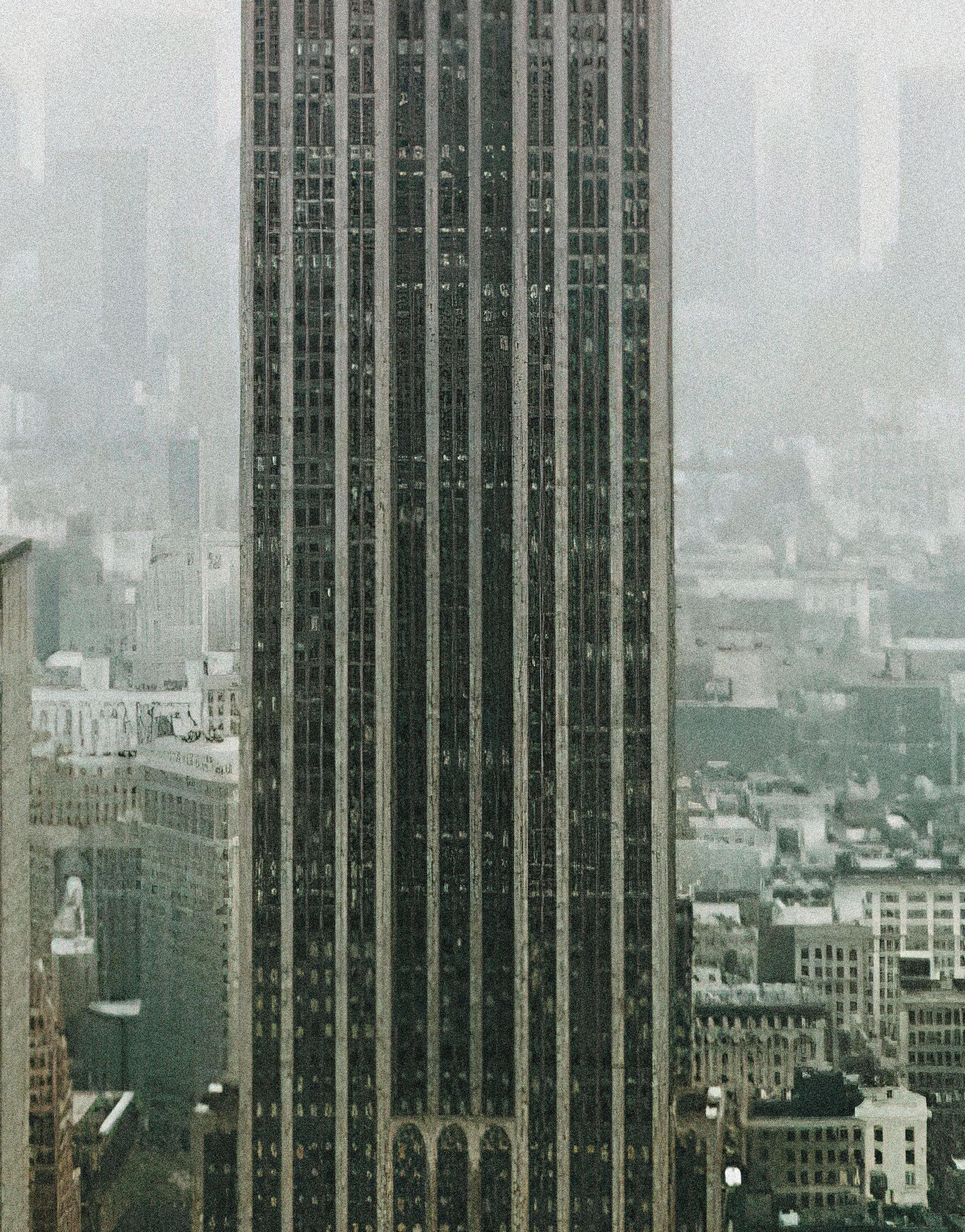 Mural de pared del Empire State Building de Nueva York. Papel tapiz autoadhesivo de los rascacielos de la ciudad de Nueva York. #6407
