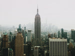 Mural de pared del Empire State Building de Nueva York. Papel tapiz autoadhesivo de los rascacielos de la ciudad de Nueva York. #6407