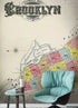 Mural de pared con mapa retro vintage de Brooklyn, Nueva York. Papel tapiz autoadhesivo con mapa de la ciudad de Nueva York de 1888. N.º 6410