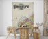 Mural de pared con mapa retro vintage de Brooklyn, Nueva York. Papel tapiz autoadhesivo con mapa de la ciudad de Nueva York de 1888. N.º 6410