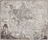 Mural de pared con el mapa antiguo de Roma, Italia. Papel pintado autoadhesivo con el plano de Roma de gran tamaño. #6412