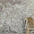 Mural de pared con el mapa antiguo de Roma, Italia. Papel pintado autoadhesivo con el plano de Roma de gran tamaño. #6412