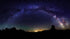 Mural de pared con estrellas de la Vía Láctea. Noche estrellada sobre el Parque Nacional Monumento de la Torre del Diablo. #6416