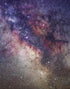 Mural de pared con estrellas de la Vía Láctea. Noche estrellada sobre el Parque Nacional Monumento de la Torre del Diablo. #6416