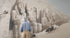 Mural de un antiguo templo egipcio. El gran templo de Abu Simbel, Nubia, de David Roberts. #6417