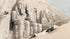 Mural de un antiguo templo egipcio. El gran templo de Abu Simbel, Nubia, de David Roberts. #6417