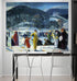 Mural de pared con la famosa pintura "El amor por el invierno". Pintura de George Wesley Bellows. N.º 6419