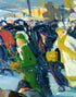 Mural de pared con la famosa pintura "El amor por el invierno". Pintura de George Wesley Bellows. N.º 6419