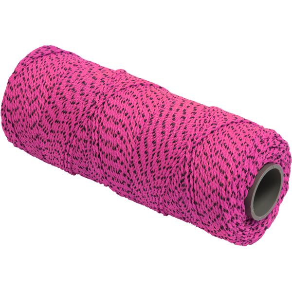 Marshalltown 10266 Bonded Mason's Line 500' Pink and Black, Size 18 6" Core