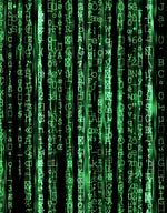 Mural de pared con líneas de código en estilo Matrix de computadora. Decoración de ciencia ficción. #6430