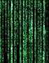 Mural de pared con líneas de código en estilo Matrix de computadora. Decoración de ciencia ficción. #6430