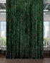 Mural de pared con líneas de código en estilo Matrix de computadora. Decoración de ciencia ficción. #6430