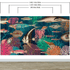 Mural de pared vintage retro con temática marina submarina. Papel tapiz autoadhesivo con temática de playa, náutica y vida marina. N.º 6442