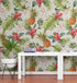 Mural de pared con ambiente tropical de piña. Papel tapiz autoadhesivo con temática hawaiana. Decoración con temática de ambiente paradisíaco. N.º 6447