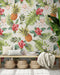Mural de pared con ambiente tropical de piña. Papel tapiz autoadhesivo con temática hawaiana. Decoración con temática de ambiente paradisíaco. N.º 6447