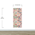 Flower Garden Illustration Wall Mural. Pastel Color Pattern Nursery, Bedroom, Kid’s Room Wall Decor. Peel and Stick Wallpaper. #6448