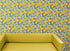 Mural de pared con fondo de flores amarillas. #6456