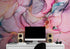 Mural abstracto con diseño de tinta de alcohol. Diseño de ágata. Papel pintado autoadhesivo y removible. #6461
