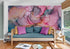 Mural abstracto con diseño de tinta de alcohol. Diseño de ágata. Papel pintado autoadhesivo y removible. #6461