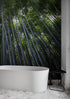 Mural de pared con un bosque de bambúes altos. Fondo de pantalla de paz, serenidad y zen. #6463