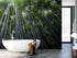 Mural de pared con un bosque de bambúes altos. Fondo de pantalla de paz, serenidad y zen. #6463
