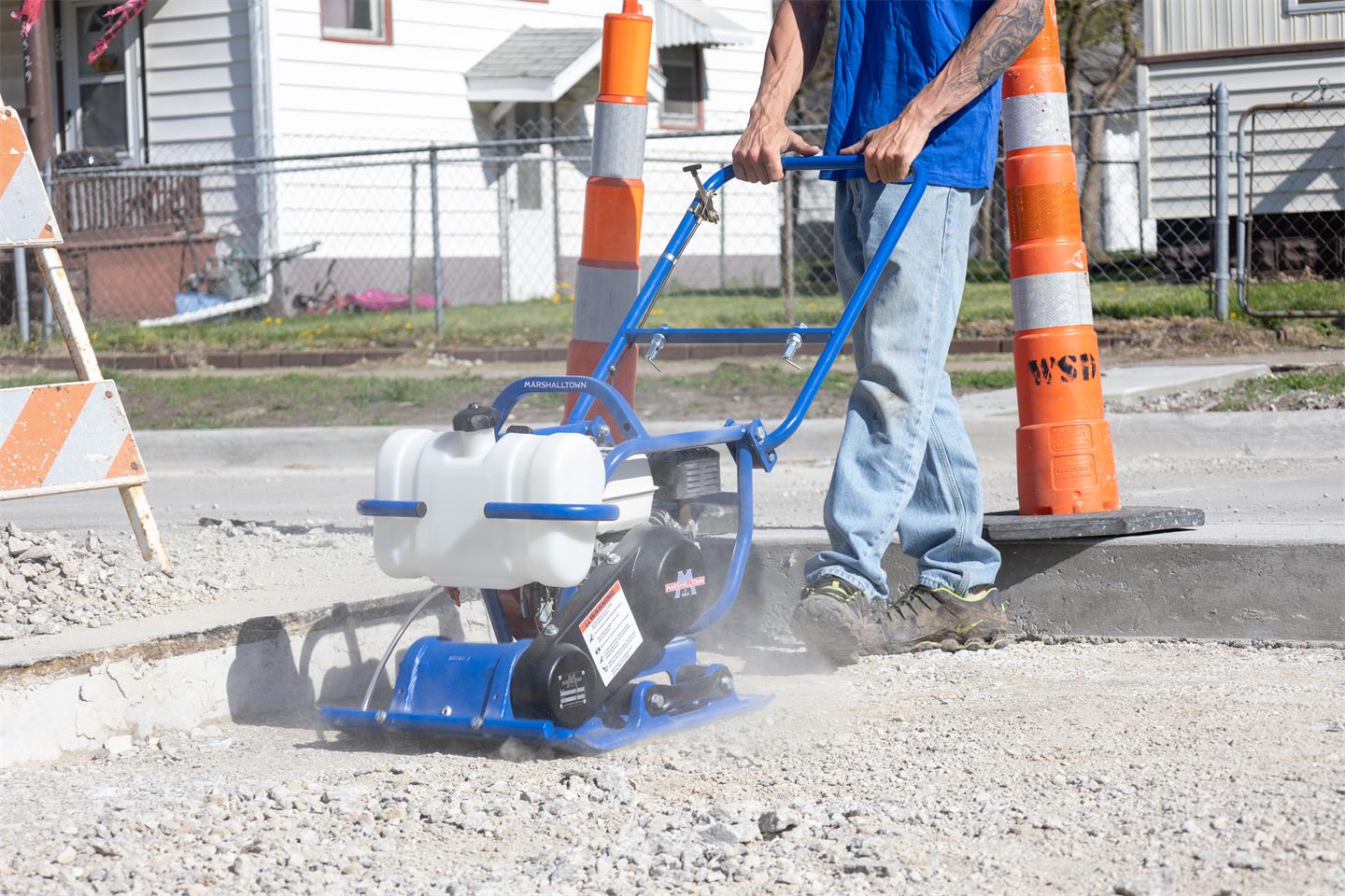 Vibratory Plate Compactor - w/ Water Tank