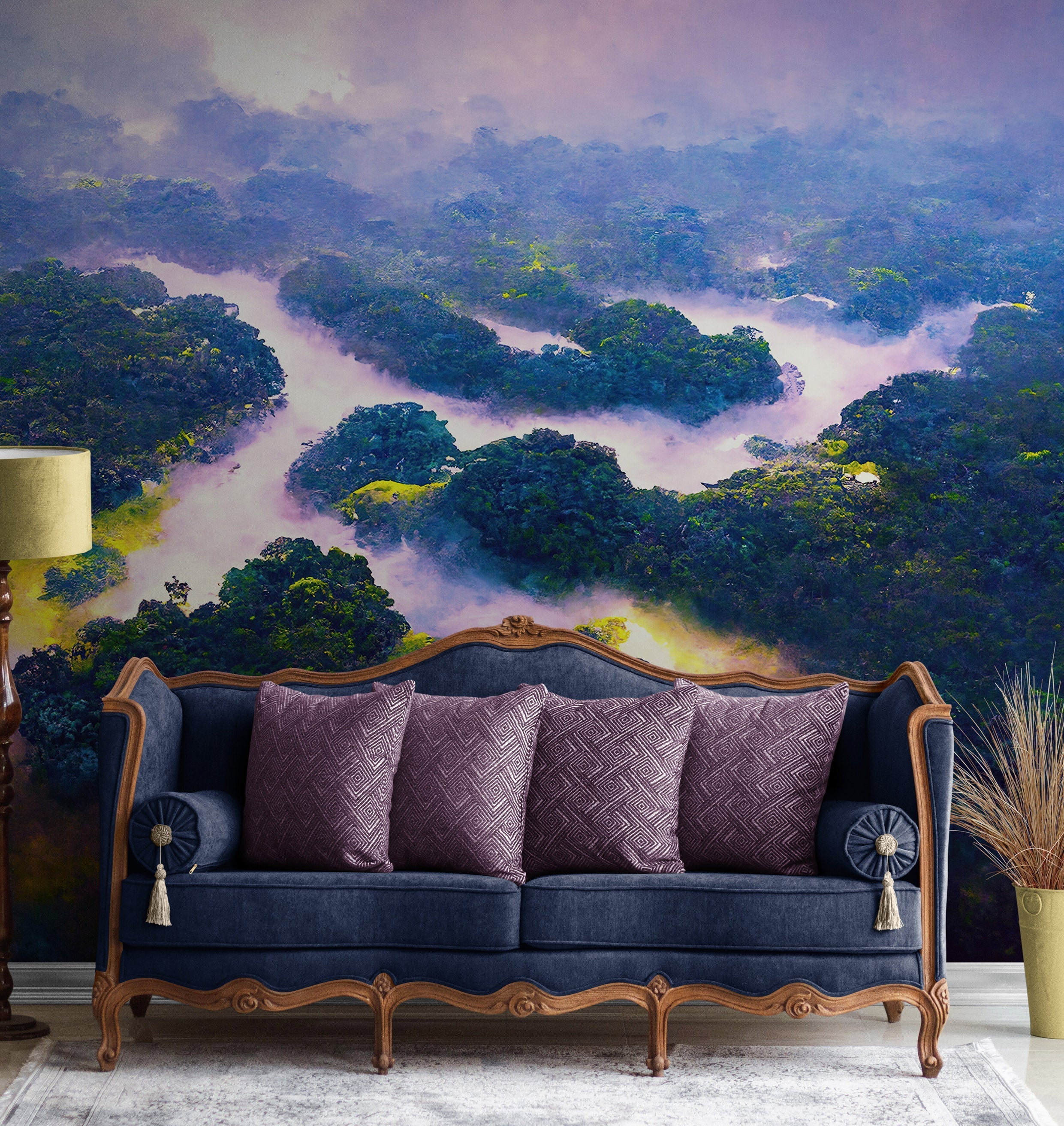 Mural de pared con imagen de selva tropical. N.º 6475