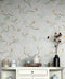 Mural de pared con diseño de magnolia blanca, papel pintado autoadhesivo. N.º 6477