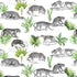 Mural de pared con estampado de tigre y leopardo. Estampado de animales de safari. #6478