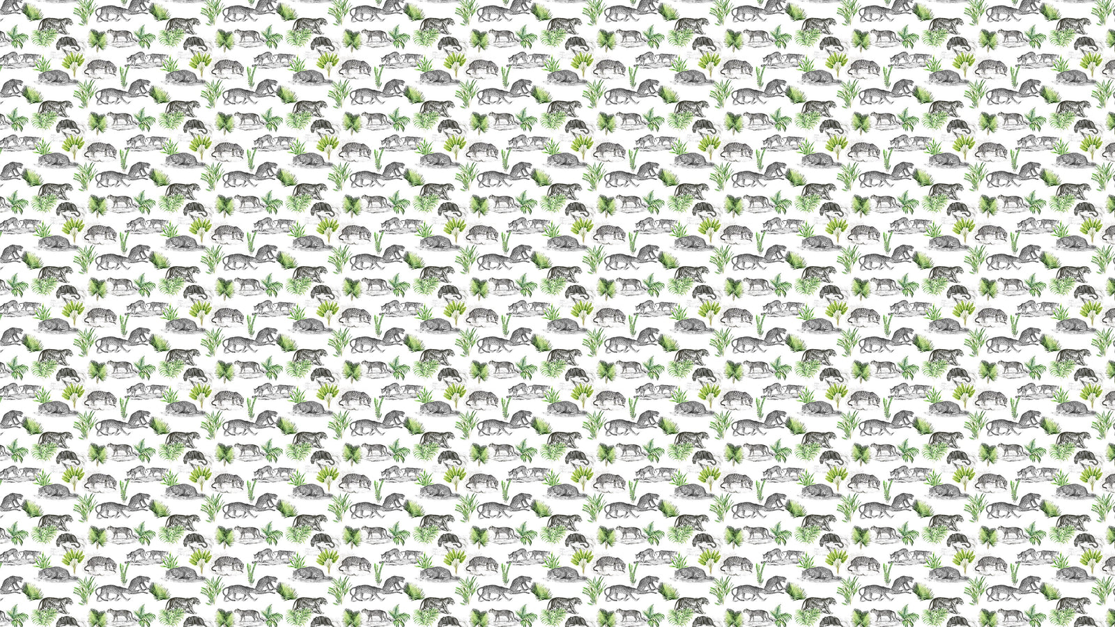 Mural de pared con estampado de tigre y leopardo. Estampado de animales de safari. #6478