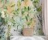Papel pintado de eucalipto en acuarela de colores pastel. #6483 
