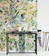 Papel pintado de eucalipto en acuarela de colores pastel. #6483 