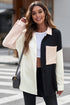 Long Sleeve Contrast Panel Blouse