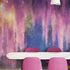 Mural de pared Bosque encantado con cerezo en flor rosa. #6504 
