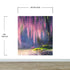 Mural de pared Bosque encantado con cerezo en flor rosa. #6504 