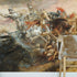 Papel pintado con pintura antigua El jinete fantasma. Papel pintado autoadhesivo. N.º 6510