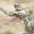 Papel pintado con pintura antigua El jinete fantasma. Papel pintado autoadhesivo. N.º 6510