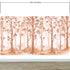 Papel tapiz de bosque de vivero en tonos sepia. Mural de pared con bosque de abedules en acuarela. #6526 