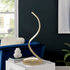 Lámpara de mesa LED moderna con espiral integrada // Dorada