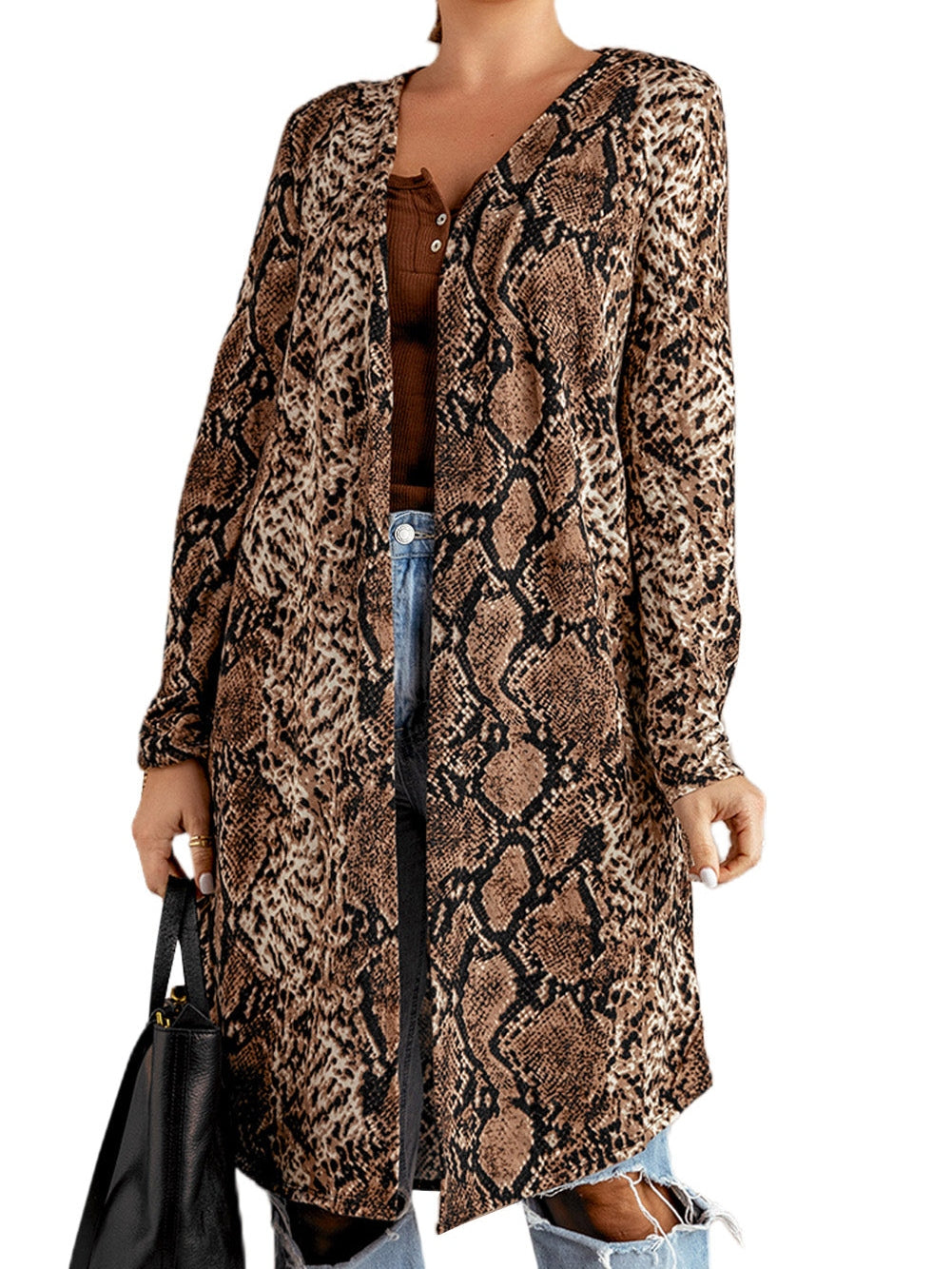 Bohemian Snakeskin Cardigan