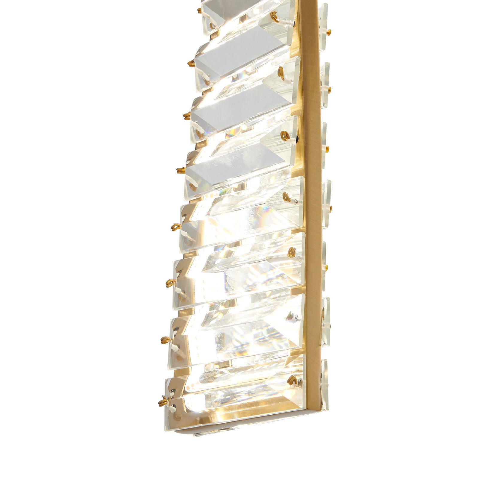 Colgante LED Efell // Oro cepillado