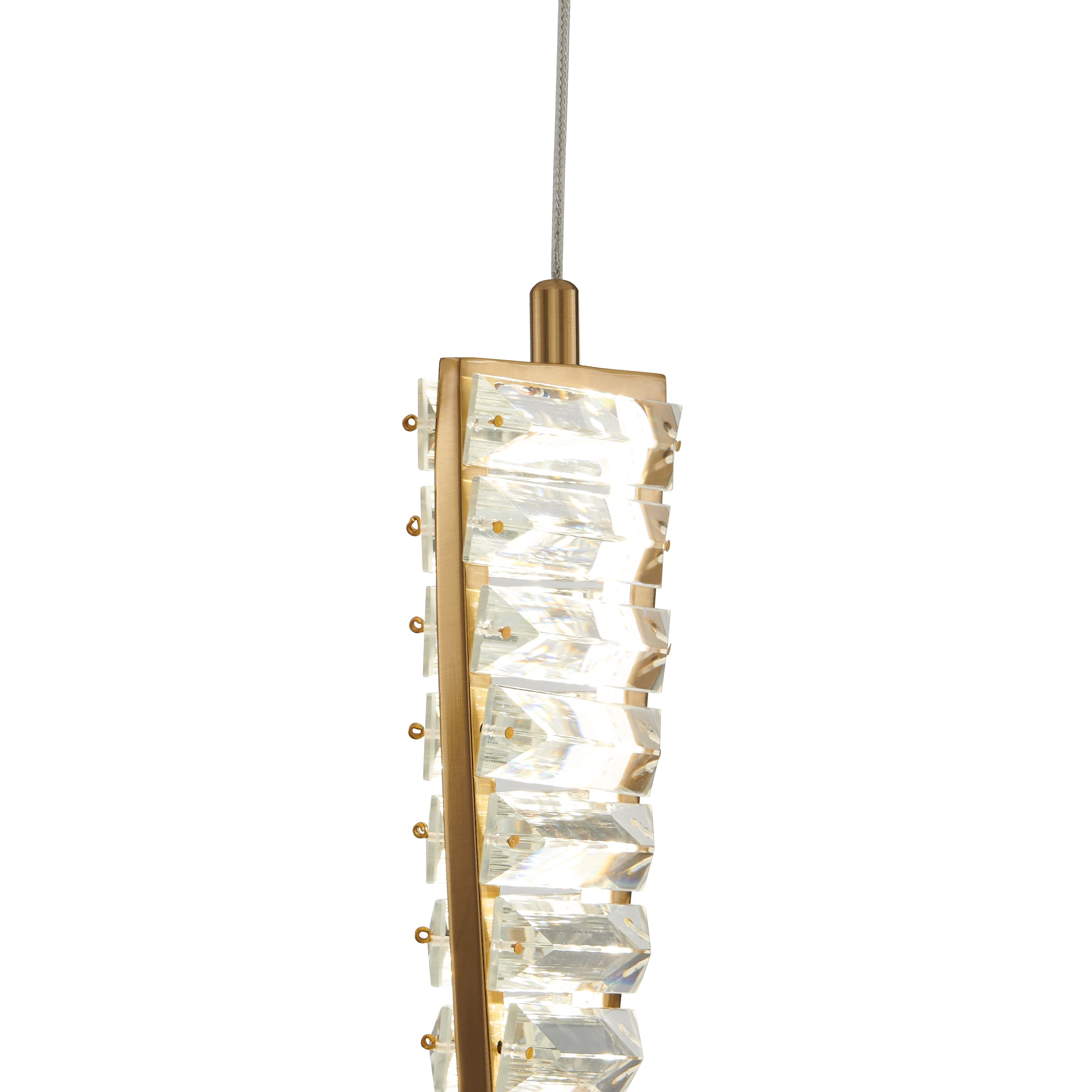 Colgante LED Efell // Oro cepillado