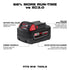 Paquete de baterías de capacidad extendida Milwaukee 48-11-1852 M18™ REDLITHIUM™ XC de 5,0 Ah (2 piezas)