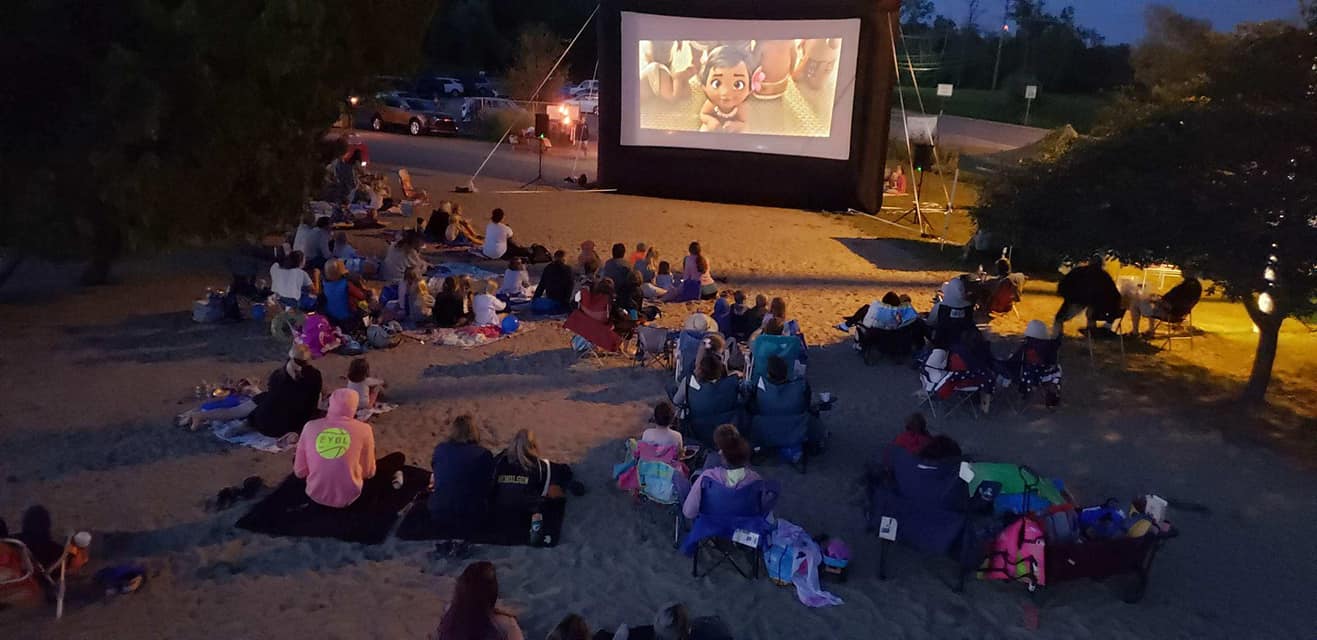 Pantalla inflable de 20 pies para exteriores Elite Outdoor Movies Home